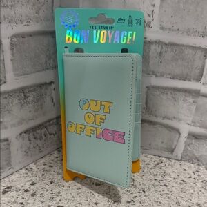 Yes Studio Mint Green “Bon Voyage” Passport Case